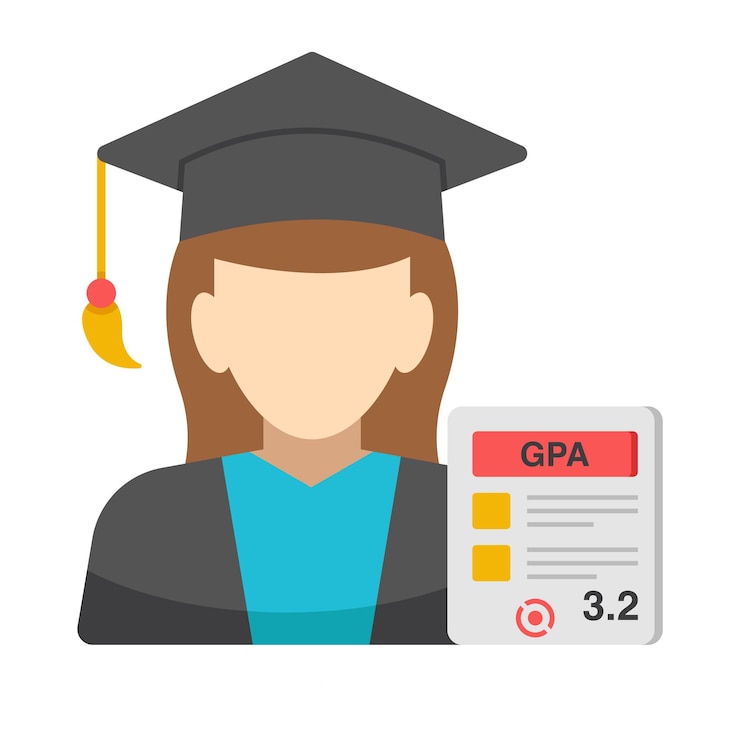Vector un hermoso icono de diseño de estudiante