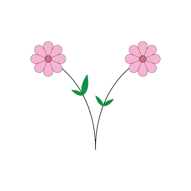hermoso icono de flor