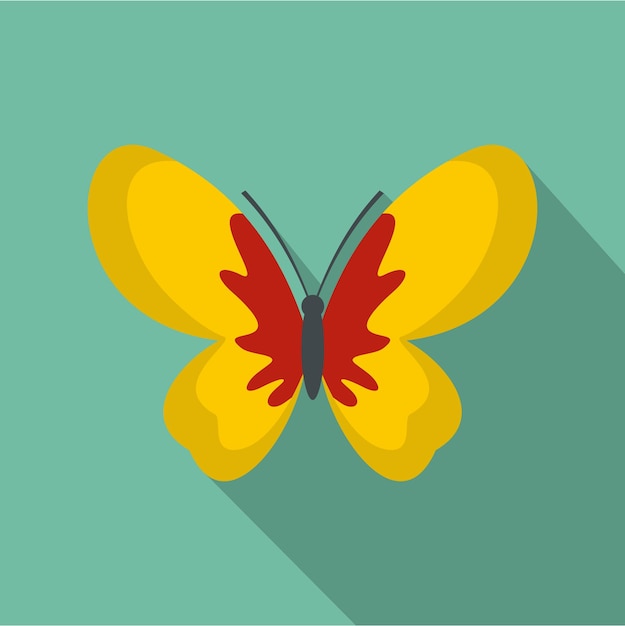 Vector hermoso icono de mariposa ilustración plana del hermoso icono de vector de mariposa para web