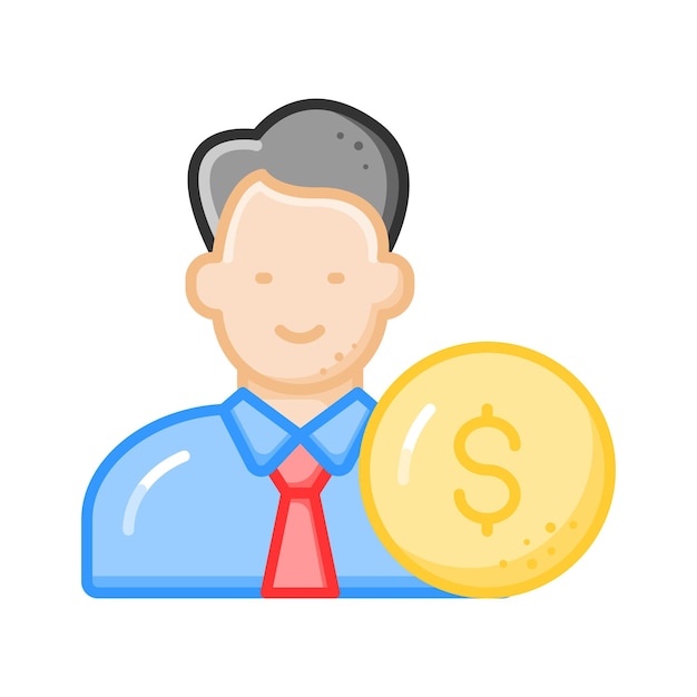 Hermoso y increíble vector de estilo editable para inversores