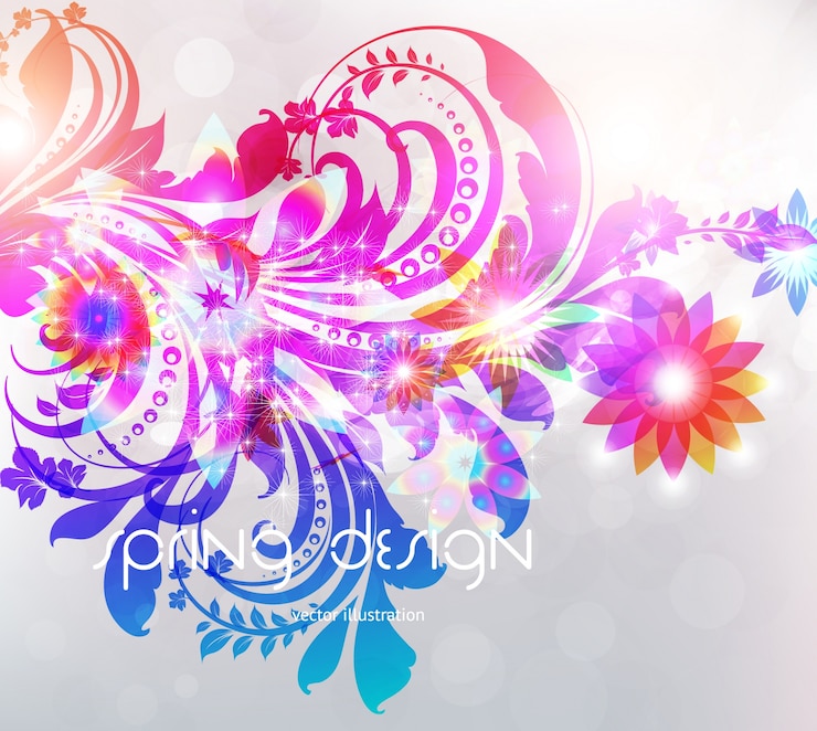Vector hermoso jardín de flores de primavera margarita
