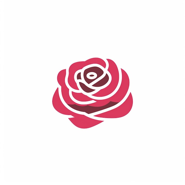 Un hermoso logo de rosa