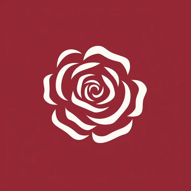 Un hermoso logo de rosa