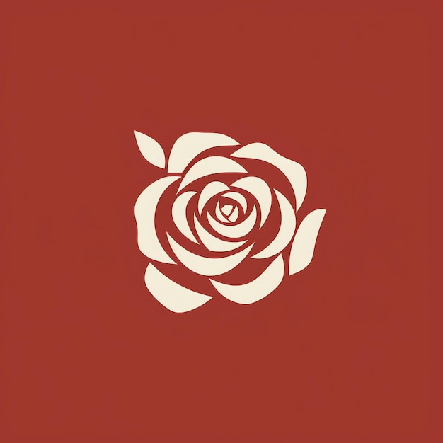 Un hermoso logo de rosa