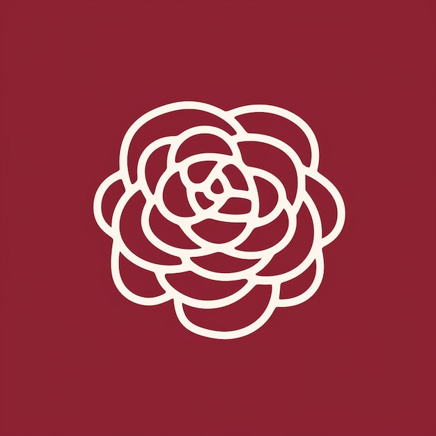 Un hermoso logo de rosa