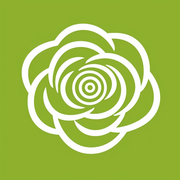 Un hermoso logo de rosa