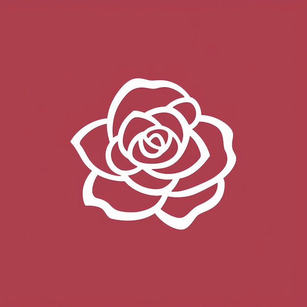 Un hermoso logo de rosa