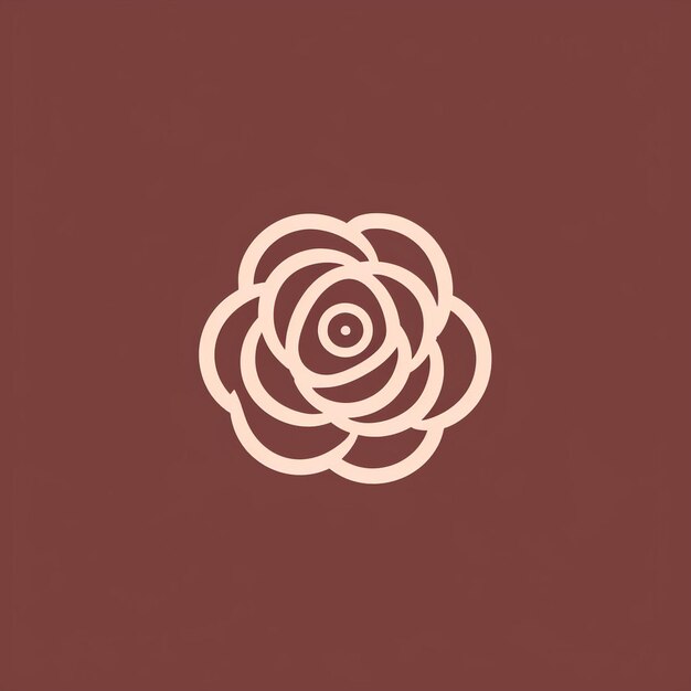 Un hermoso logo de rosa