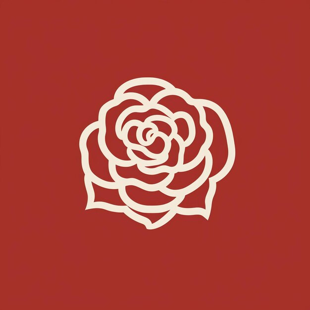 Un hermoso logo de rosa