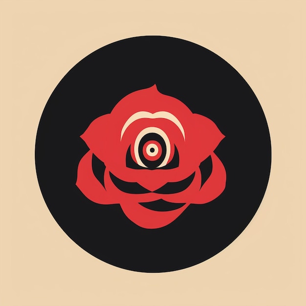 Un hermoso logo de rosa