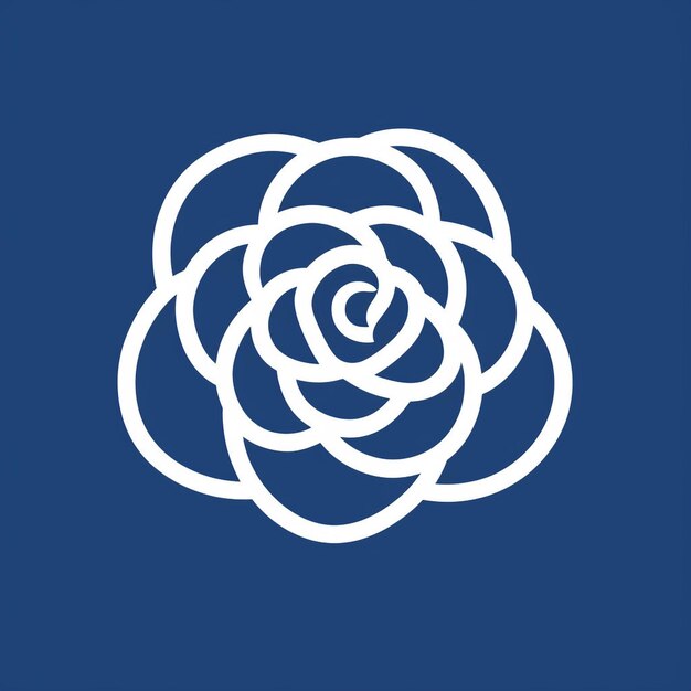 Un hermoso logo de rosa