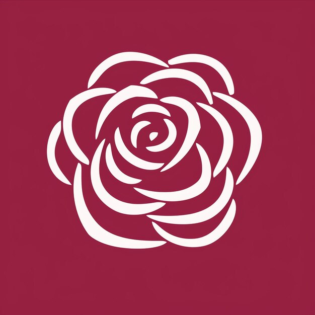 Un hermoso logo de rosa