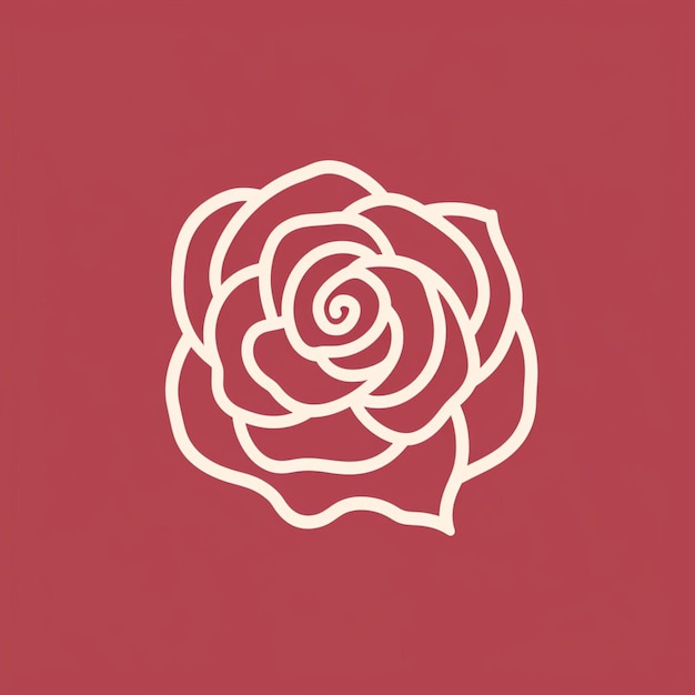 Un hermoso logo de rosa