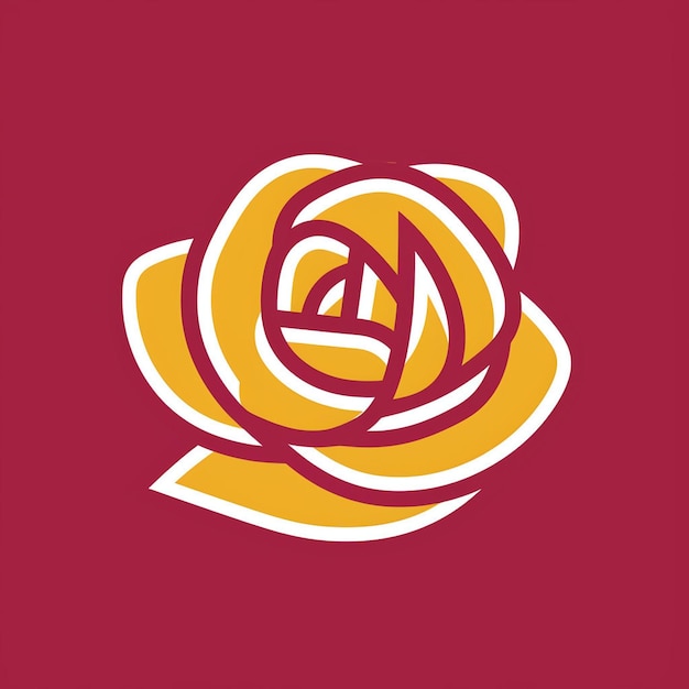 Un hermoso logo de rosa