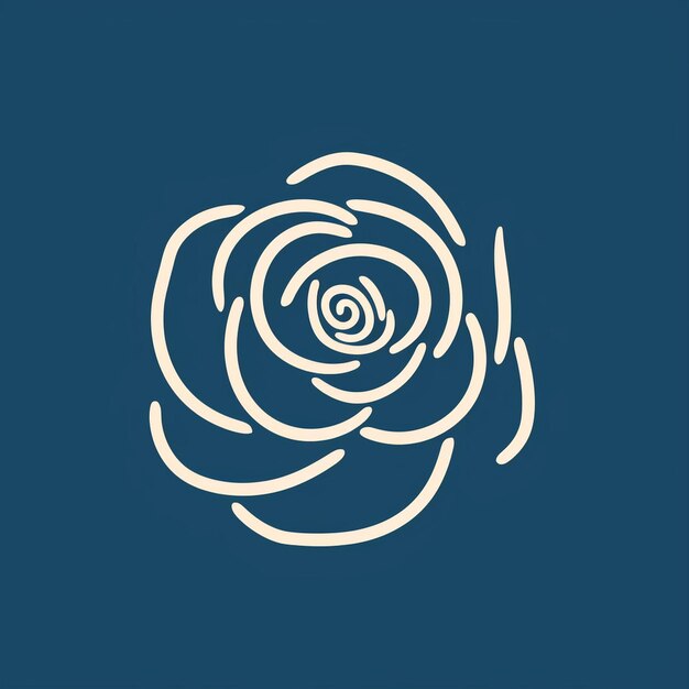 Un hermoso logo de rosa