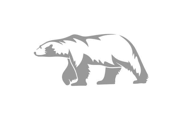 El hermoso logotipo del oso polar