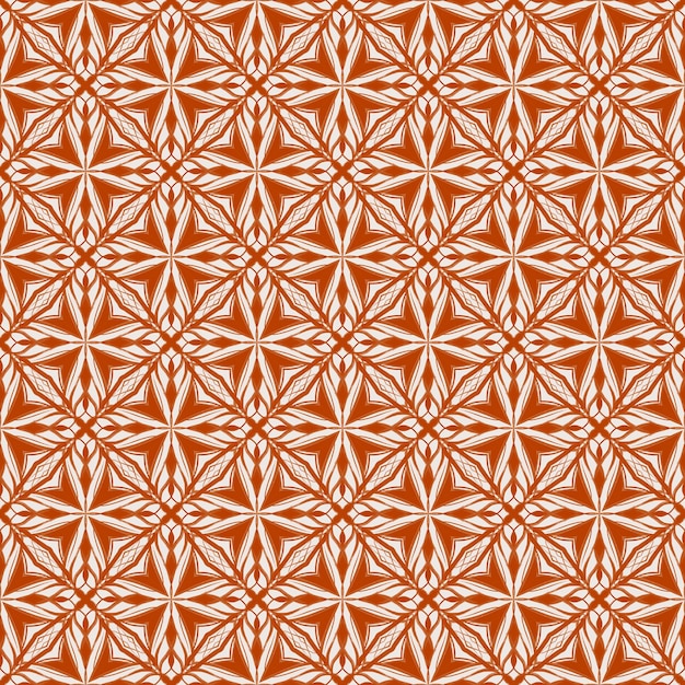 Hermoso mandala naranja flor de patrones sin fisuras fondo abstracto decorativo moda tela