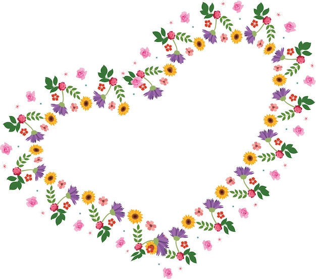 hermoso marco floral último elemento de diseño