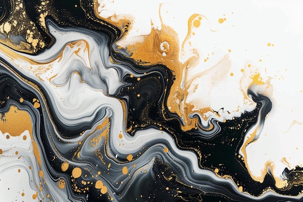 hermoso mármol blanco y negro con papel tapiz dorado hermosa superficie de mármol multicolor resumen