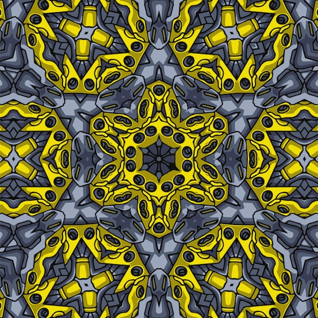 Hermoso ornamento colores de patrones sin fisuras vector diseño de mandalas