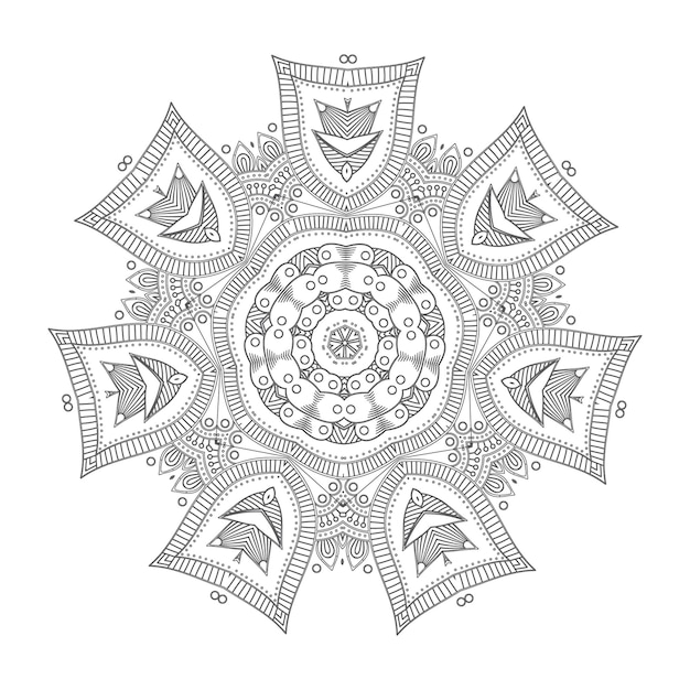 Hermoso ornamento mandala vector para diseño