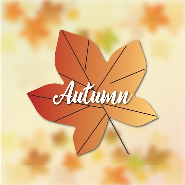 Vector hermoso otoño