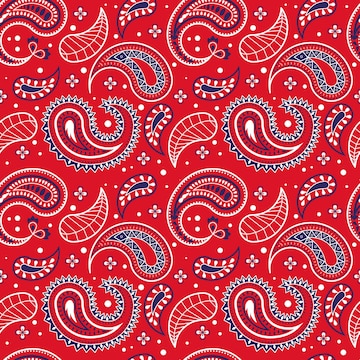 Patrón de pañuelo rojo paisley, Free Vector #Freepik #freevector #patron  #diseno #decoracion #creativo