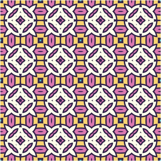 Hermoso patrón sin costuras con estilo abstracto