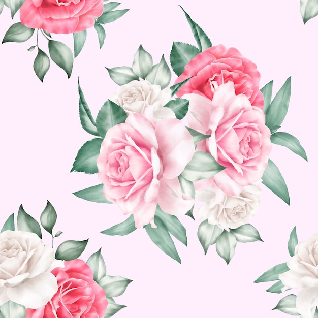 Hermoso patrón floral sin fisuras
