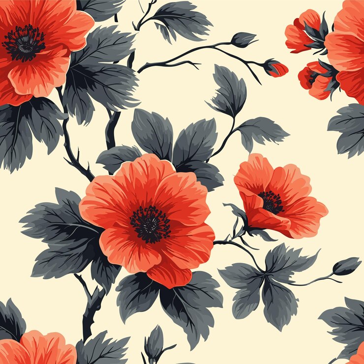 Hermoso patrón floral transparente de vector con suaves flores de verano dibujadas a mano en acuarela