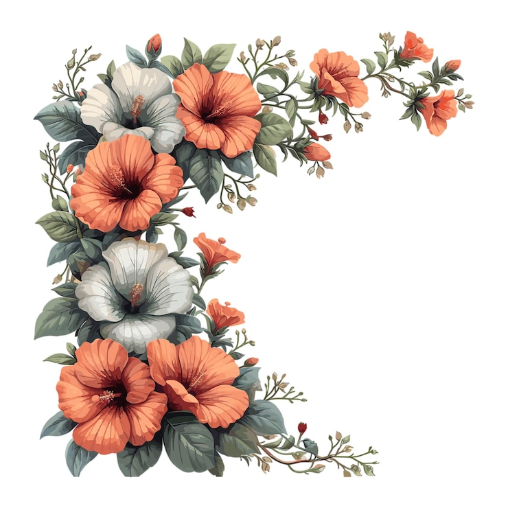 Hermoso patrón floral transparente de vector con suaves flores de verano dibujadas a mano en acuarela
