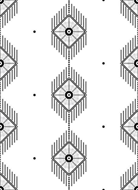 Hermoso patrón geométrico en blanco y negro. Lujoso