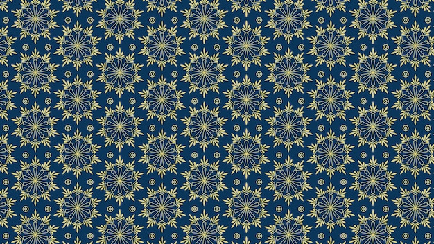 hermoso patrón geométrico con diseño de patrón de flores vector premium