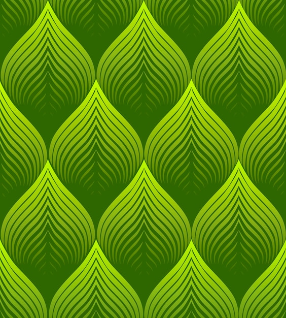 Vector un hermoso patrón verde sin costuras para el embalaje y el fondo