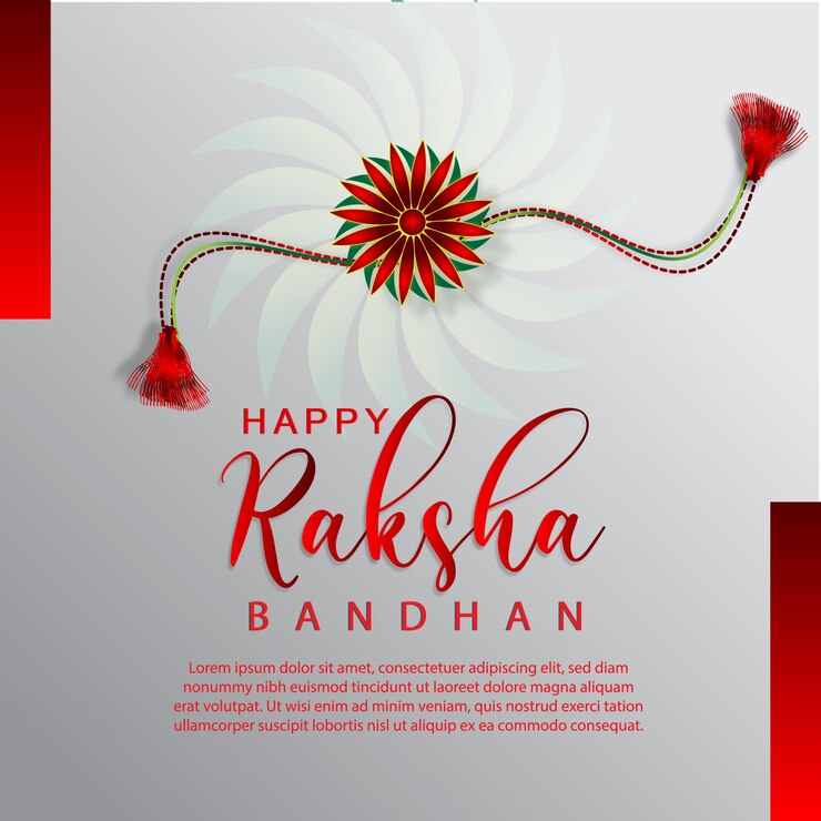 hermoso poster tradicional hindú del festival de Raksha Bandhan