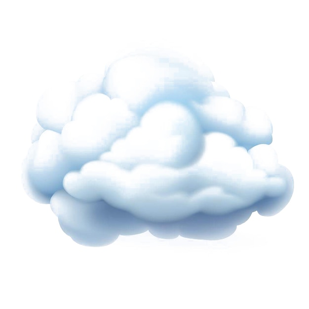 Vector hermoso retrato de una imagen de ilustración digital de arte vectorial de nube ai