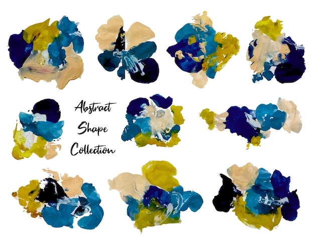un hermoso trazo de pincel pintura abstracta gouache acuarela