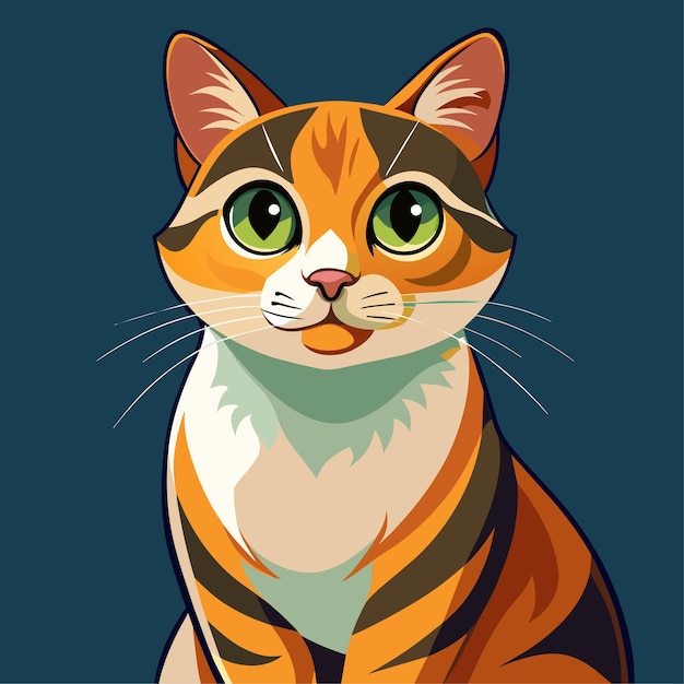 Hermoso vector de gato