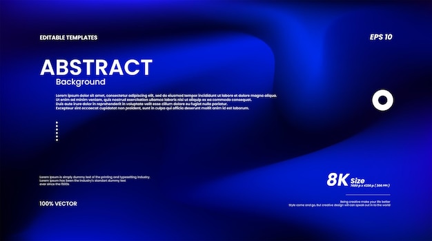 Hermoso vector Malla degradado color azul a azul oscuro abstracto y bonito fondo 8K