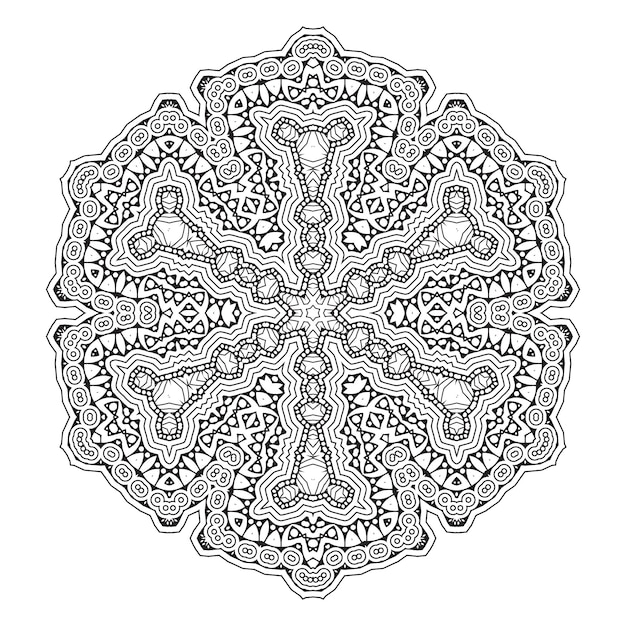 hermoso vector de mandala para el diseño