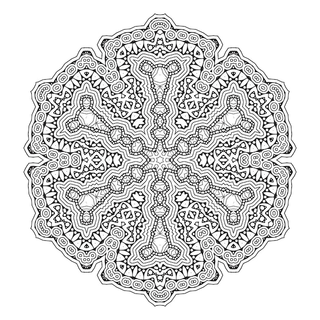 Hermoso vector de mandala para el diseño