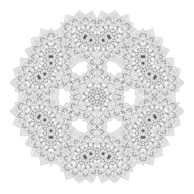 hermoso vector de mandala para el diseño