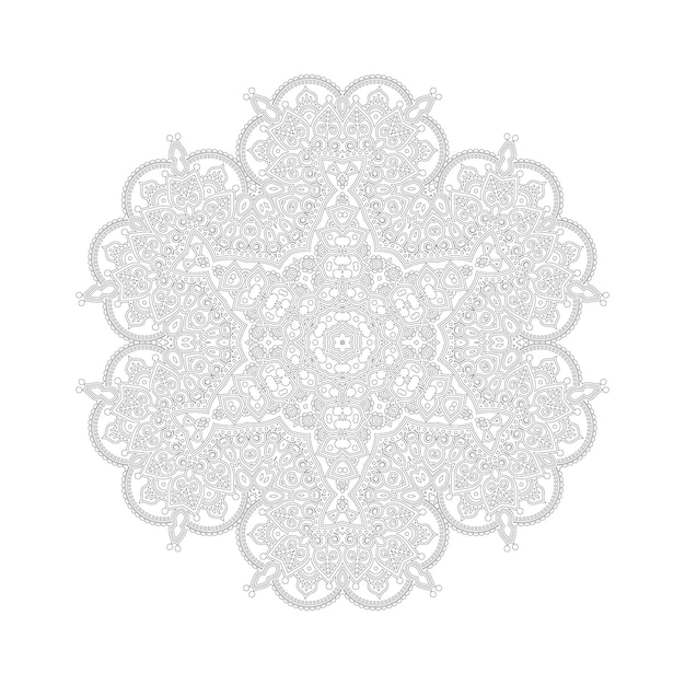 hermoso vector de mandala para el diseño