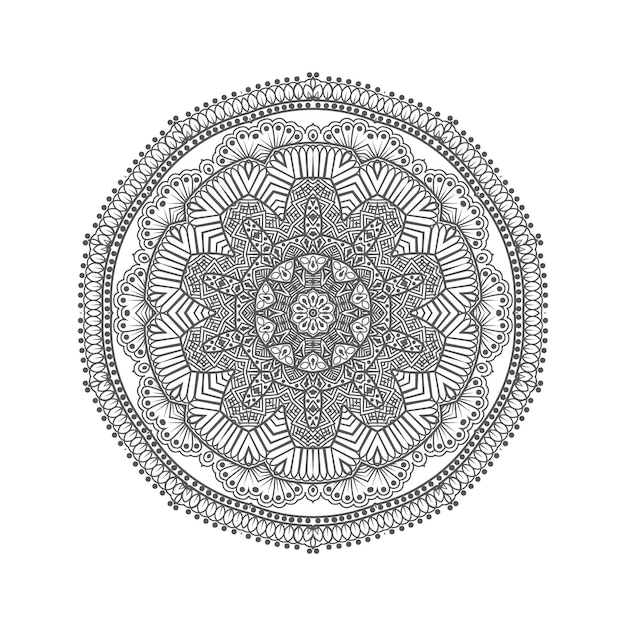 Hermoso vector de mandala para el diseño