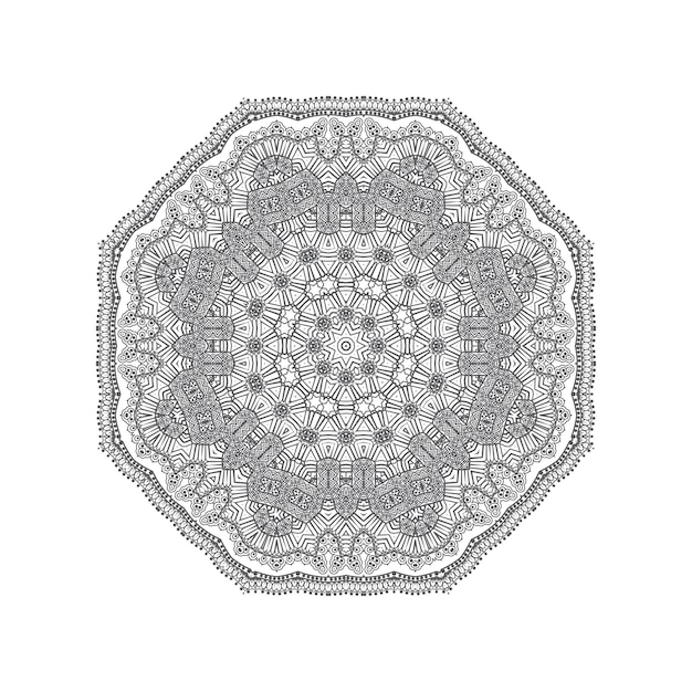 hermoso vector de mandala para el diseño