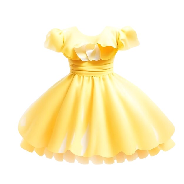 El hermoso vestido amarillo y la princesa