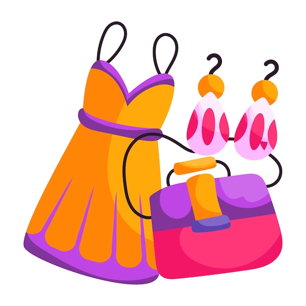 Hermosos adhesivos de diseño de ropa para mujeres