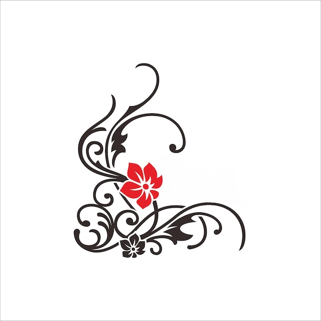 Hermosos adornos florales y tribales