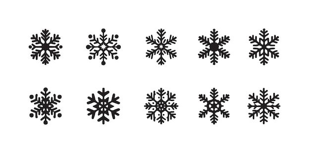Los hermosos copos de nieve