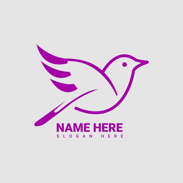 Hermosos diseños creativos de logotipos con temas de pájaros